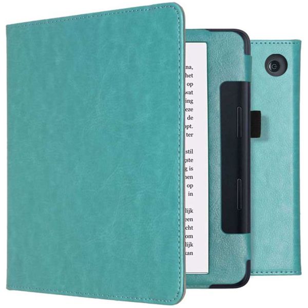 imoshion Vegan Leather Klapphülle Kobo Sage / Tolino Epos 3 - Hellblau