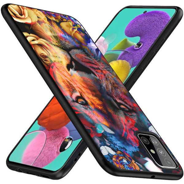 imoshion Design Hülle Samsung Galaxy A51 - Dschungel - Löwe