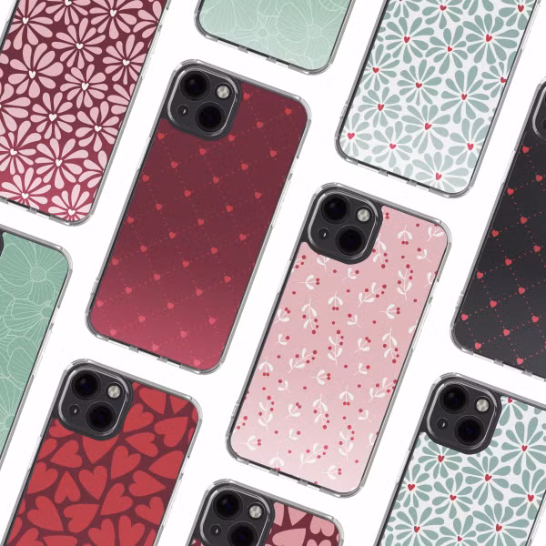 imoshion Design Hülle Apple iPhone 13 - Crush Check Coral Dust