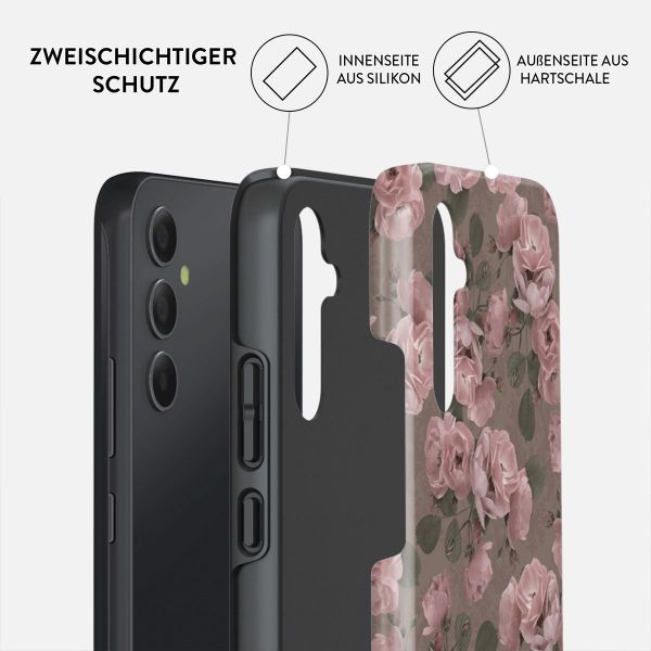 Burga Tough Back Cover für das Samsung Galaxy A35 - Vintage Glamour