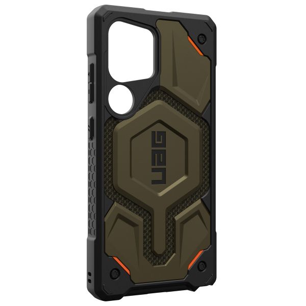 UAG Monarch Pro Backcover für das Samsung Galaxy S25 Ultra - Kevlar Element Green