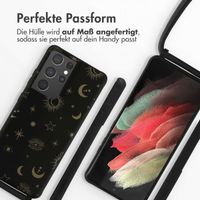 imoshion Silikonhülle design mit Band für das Samsung Galaxy S21 Ultra - Sky Black