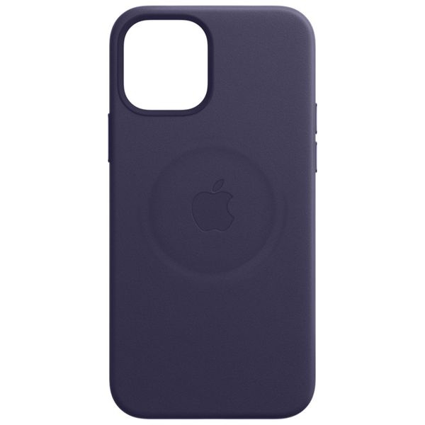 Apple Leder-Case MagSafe für Apple iPhone 12 (Pro) - Deep Violet