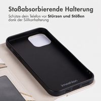 imoshion Design Klapphülle Apple iPhone 12 (Pro) - Beige Graphic