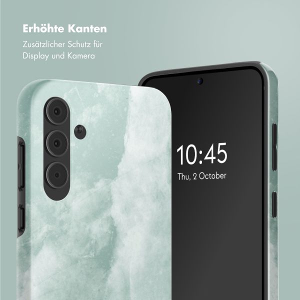 Selencia Vivid Back Cover Samsung Galaxy A55 - Marble Grayed Jade