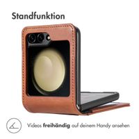 imoshion Luxuriöse Klapphülle Samsung Galaxy Z Flip 6 - Braun