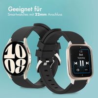 imoshion Flexibles Silikonarmband - Universeller 22-mm-Anschluss - Schwarz