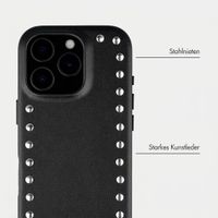 Selencia Studs Backcover mit MagSafe Apple iPhone 16 Pro - Velvet Black