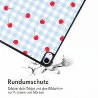 imoshion Design Trifold Klaphülle Apple iPad Air 11 Zoll (2026) M4 / (2025) M3 / (2024) M2 / Air 5 (2022) / Air 4 (2020) - Cherry Check