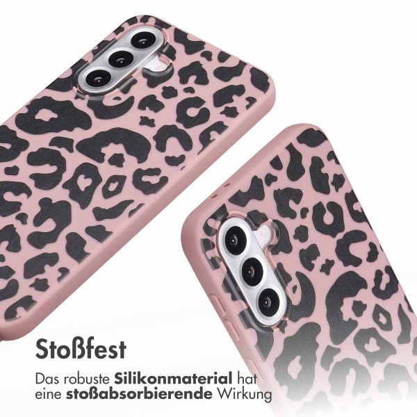 imoshion Silikonhülle design mit Band für das Samsung Galaxy A56 - Animal Pink