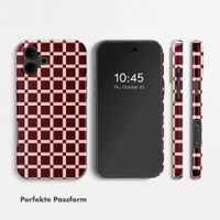 Selencia Vivid Rückabdeckung mit MagSafe Apple iPhone 16 - Check This Burgundy