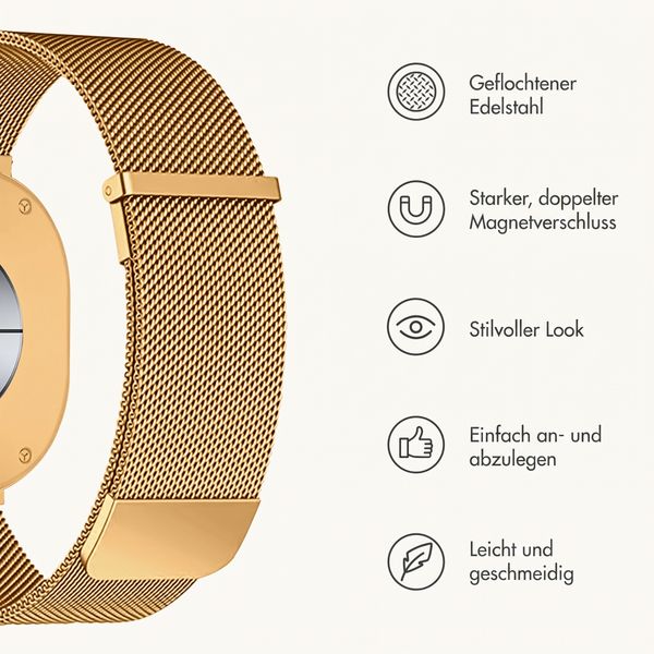 imoshion Mailändische Magnetarmband für Samsung Galaxy Watch 9 (40/44mm) / Watch 8 (40/44mm) / Classic (46mm) - Gold