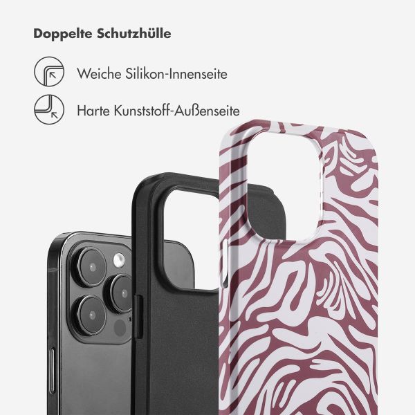 Selencia Vivid Back Cover Apple iPhone 14 Pro Max - Trippy Swirl Dark Rose