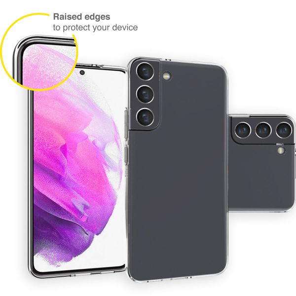 Accezz TPU Clear Cover für das Samsung Galaxy S22 Plus - Transparent