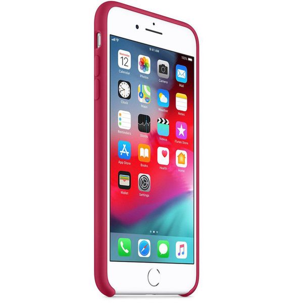Apple Silikon-Case für das Apple iPhone 8 Plus / 7 Plus - Rose Red