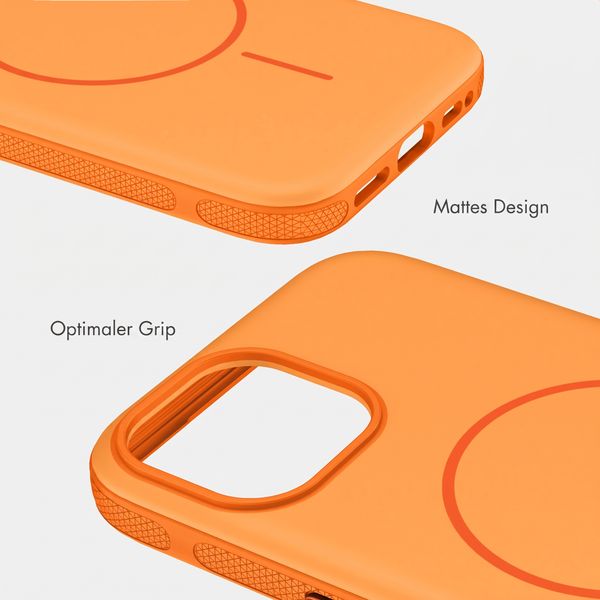 imoshion Color Backcover mit Thin MagSafe Ring Apple iPhone 15 - Orange