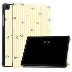 imoshion Design Trifold Klaphülle Samsung Galaxy Tab A11 Plus / A9 Plus - Garden Stripes