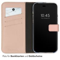 Selencia Echtleder Klapphülle Apple iPhone 14 Pro Max - Dusty Pink