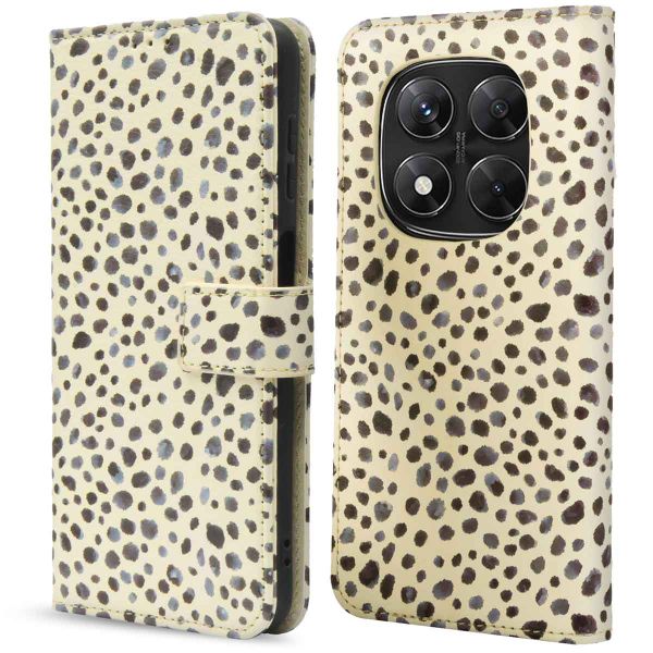 imoshion Design Klapphülle Xiaomi Redmi Note 14 Pro (5G) - Black And White Dots