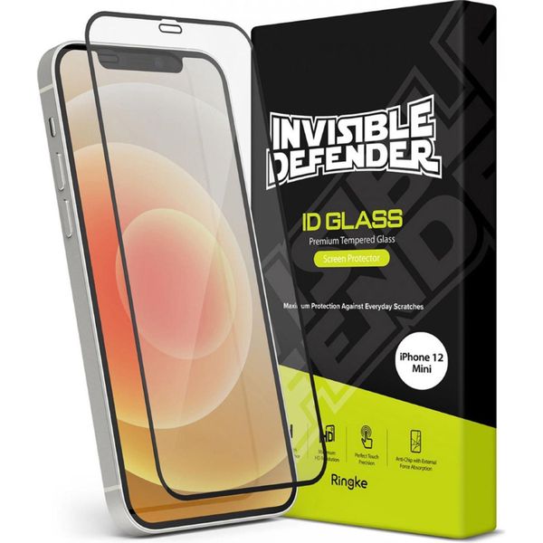 Ringke ID Glass Screen Protector iPhone 12 (Pro) - Schwarz