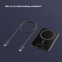 Selencia Vivid Powerbank 5.000 mAh - MagSafe und Qi2 - Black / Swirl Black
