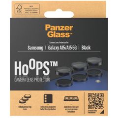 PanzerGlass Kameraprotektor Hoops Optic Rings für das Samsung Galaxy A15 (5G) - Black
