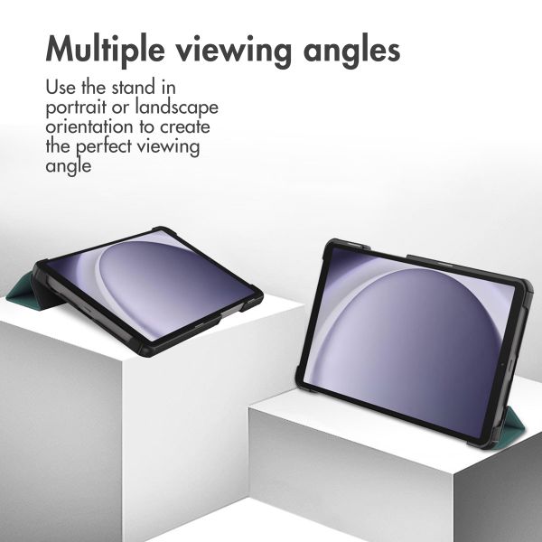 imoshion Trifold Klapphülle Samsung Galaxy Tab A11 / A9 8.7 Zoll - Dunkelgrün