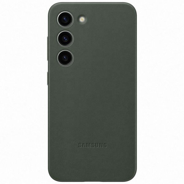 Samsung Original Leather Backcover für das Samsung Galaxy S23 - Grün