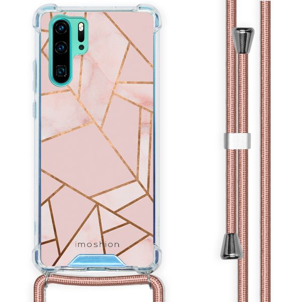 imoshion Design Hülle mit Band für das Huawei P30 Pro - Pink Graphic