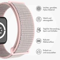 imoshion Nylon-Armband⁺ für die Apple Watch Series 1 bis 9 / SE (38/40/41 mm) | Series 10 (42 mm) - Pink Sand