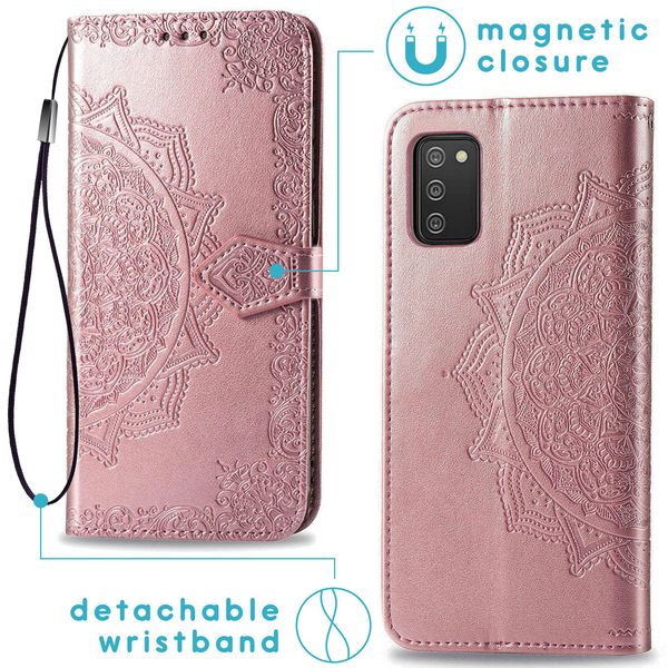 imoshion Mandala Klapphülle Samsung Galaxy A02s - Roségold