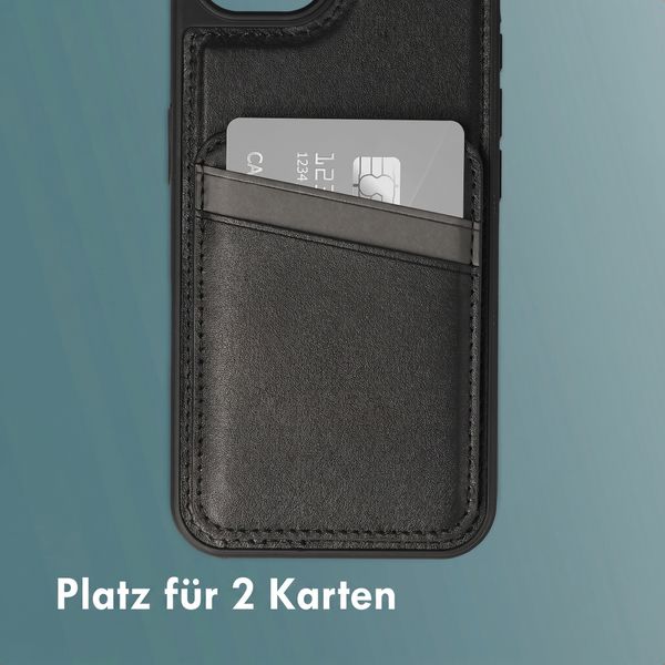 imoshion Backcover mit Kartenfach und Ständer Apple iPhone 17e / 16e - Schwarz