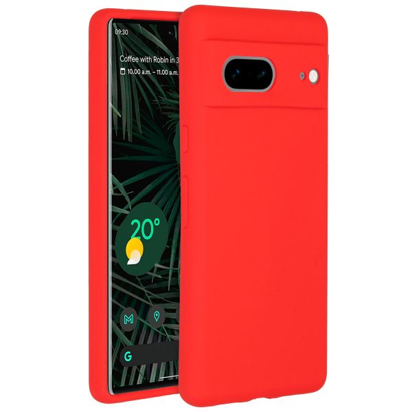 Accezz Liquid Silikoncase für das Google Pixel 7 - Rot