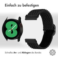 imoshion Elastisches Nylonarmband -   Universelle 20 mm Anschluss - Schwarz