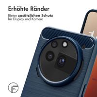 imoshion Brushed Back Cover Nothing Phone (3a) Pro - Dunkelblau