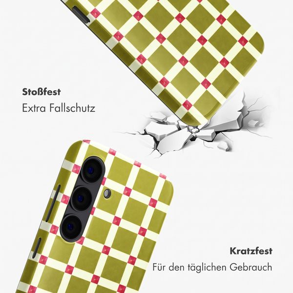 Selencia Vivid Rückabdeckung mit MagSafe Samsung Galaxy S24 - Check This Olive