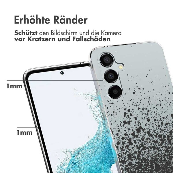 imoshion Design Hülle für das Samsung Galaxy A54 (5G) - Spritzer - Schwarz