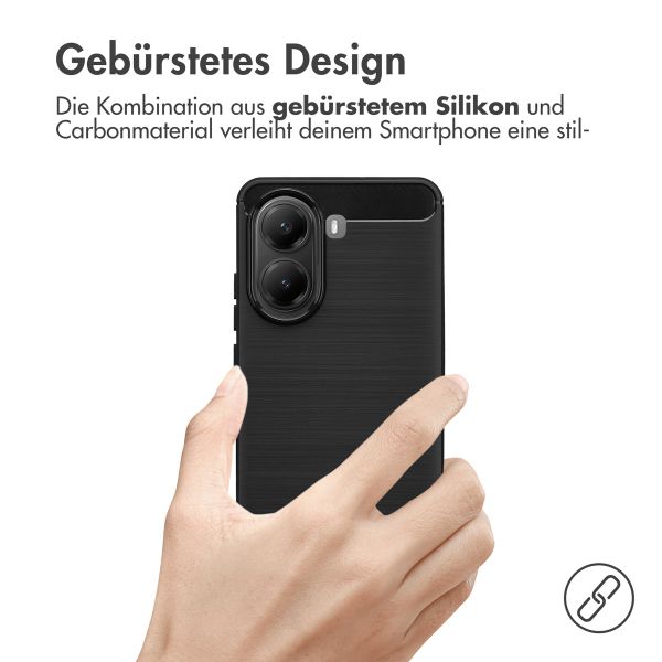 imoshion Brushed Back Cover Xiaomi Poco X7 Pro - Schwarz