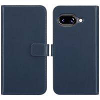 Selencia Echtleder Klapphülle Google Pixel 9A - Blau
