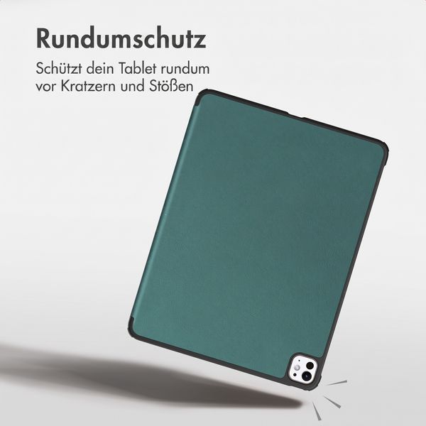imoshion Trifold Klapphülle Apple iPad Pro 12.9 (2018/2020/2021/2022) - Dunkelgrün