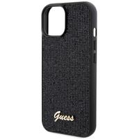 Guess Disco Script Back Cover für das iPhone 15 - Schwarz