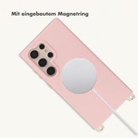 Selencia Rivièra Backcover mit MagSafe mit abnehmbaren Haken Samsung Galaxy S24 Ultra - Sorbet Pink