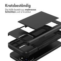 imoshion Backcover mit Kartenfach Apple iPhone 15 - Schwarz