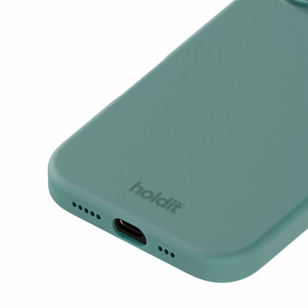 Holdit Silicone Case für das iPhone 16 - Moss Green