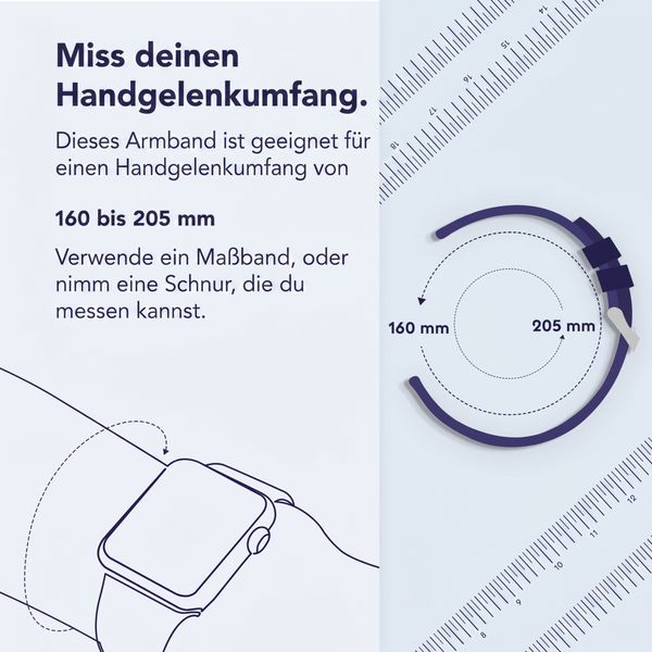 imoshion Wave Silikonarmband für das  Samsung Galaxy Watch 4 / 5 / 6 / 7 / FE (20 mm) - Starlight
