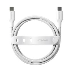 Empower by PanzerGlass Racing USB-C-zu-USB-C Kabel - 60W - 1.2 Meter - Silver White