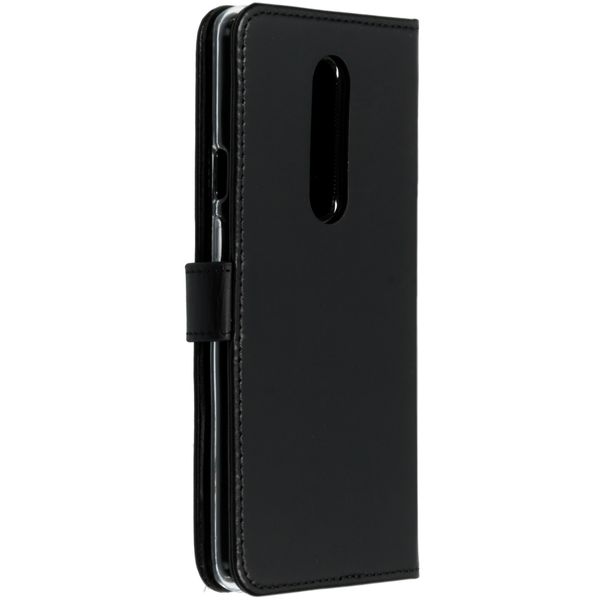 Selencia Echtleder Klapphülle OnePlus 7 Pro - Schwarz