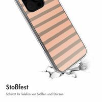 imoshion Design Hülle Apple iPhone 16 Pro - Striped peach reverse
