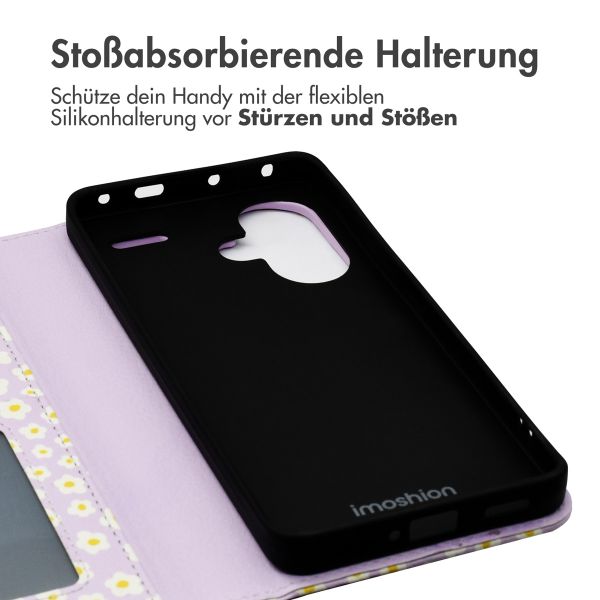 imoshion Design Klapphülle Xiaomi Redmi Note 13 Pro Plus (5G) - White Daisy