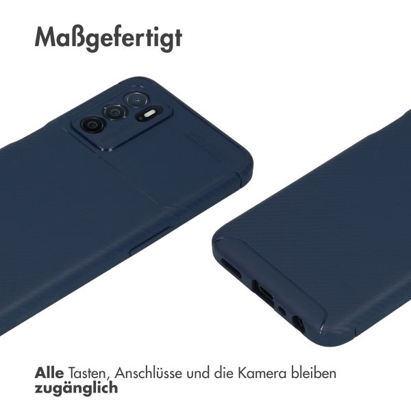 imoshion Carbon-Hülle für das Oppo A16(s) / A54s - Blau